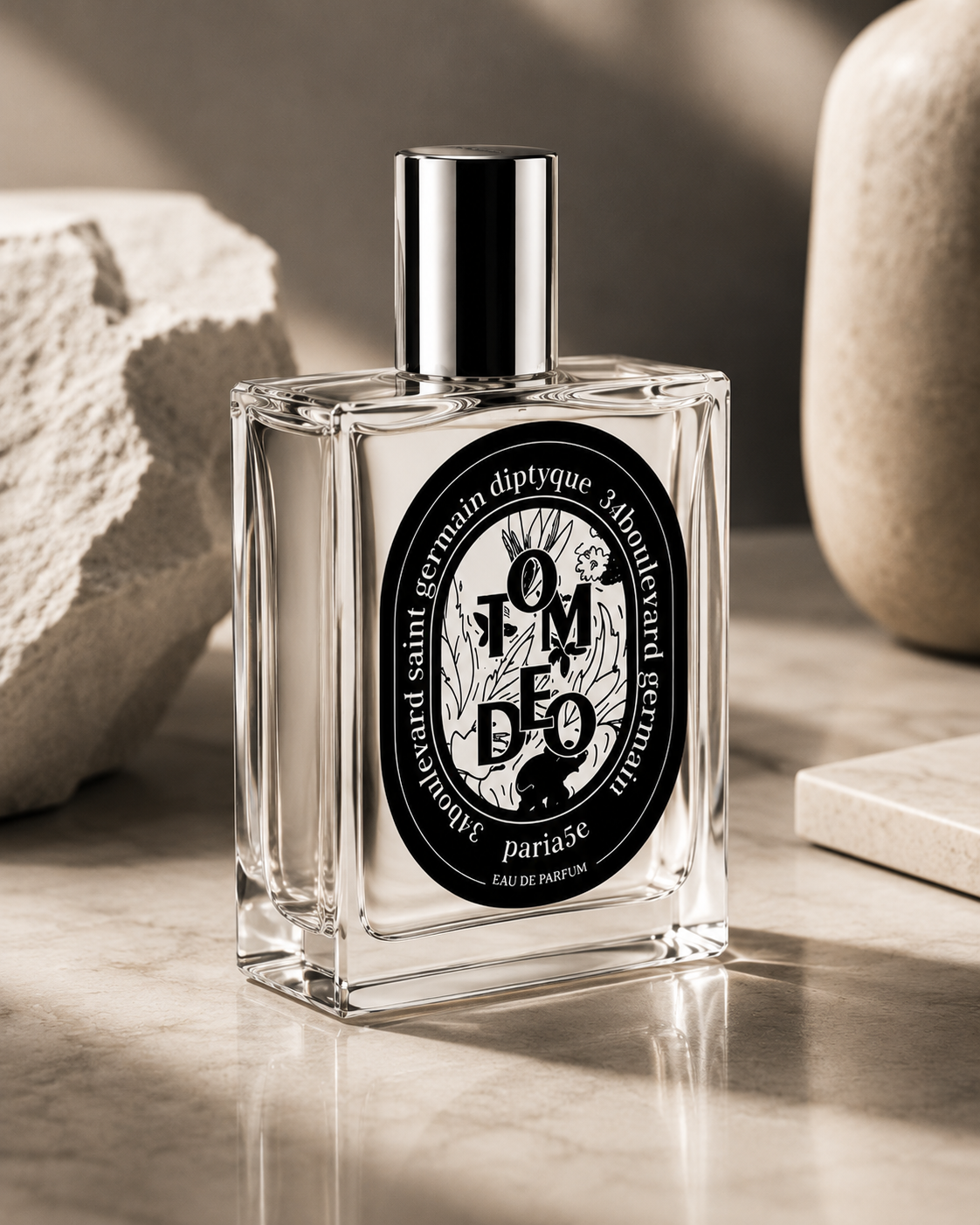 Eau De Parfum With Long Lasting Fragrance Or Glass Bottle For Daily Outfit & Special Occasion Scent Pack Of 2 (Dullhin London, Tom Deo)