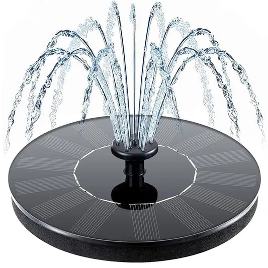 Solar Bird Bath Fountain Pump With 4 Nozzle, Free Standing Floating Solar Powered