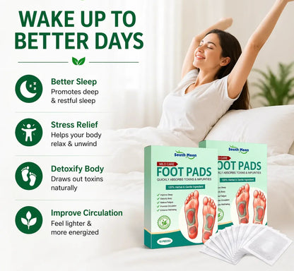 (Pack of 2) 10 Patches! Natural Detox Foot Patches – Overnight Deep Cleansing Pads | Stress Relief, Better Sleep &amp; Fatigue Recovery